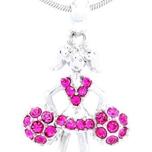 Youth/Child chearleader crystal necklace